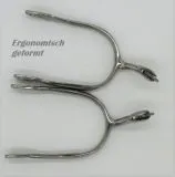 Sporen Silber Farben Rdchen oder Dorn Schwanenhals ergonomische Form Rdchensporen Anatomisch