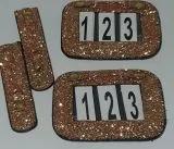 Turnier SET Kopfnummer Kopfnummern Clip Rosgold Rosegold Glitter Glitzer Gebiss im Set mglich Rose