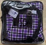 1200 Denier Outdoordecke Regendecke Fleece Futter Lila Karo NUR 65 cm REST RAUS