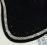 Fliegenhaube Baumwolle Glitzer Fliegen M�tze Minishetty Shetty Strass Schwarz Braun