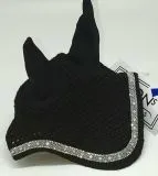 Fliegenhaube Baumwolle Glitzer Fliegen M�tze Minishetty Shetty Strass Schwarz Braun