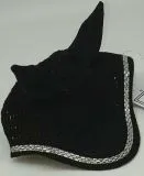 Fliegenhaube Baumwolle Glitzer Fliegen M�tze Minishetty Shetty Strass Schwarz Braun