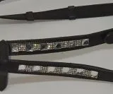 Kinderzgel Liz Glitzer Strass Schwarz Kinder Zgel kurz 1,50 1,60 Meter Gummizgel gummiert