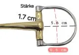 D Ring Eggbut DRing Gebiss einfach gebrochern 15,5 16,5 17,5 Kaltblut bergre ergonomisch