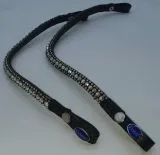 Stirnband Rosi Stirnriemen Rosa Multicolor Pony VB WB 35 39 42 cm super Glitzer Leder