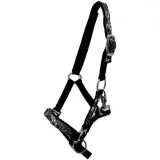 Bl�men Halfter Schwarz Nylon Minishetty Shetty Retro Minishetty Shetty Nylonhalfter Fohlen Schwarz Wei� Bl�mchen