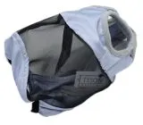 Fliegenhaube - - Lissy Ohne Ohr Ohne Nasenschutz Gr. Minishetty SHETTY Grau Schwarz Fliegen Haube Fliegenmaske