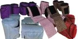 Set 4 St�ck Bandagen SUN Glitzer Schwarz / Schwarz Schwarz Silber Rosa Hellblau Lila Rot Braun Minishetty 1 Meter