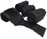 Set 4 Stck Bandagen SUN Glitzer Schwarz / Schwarz Schwarz Silber Rosa Hellblau Lila Rot Braun Minishetty 1 Meter