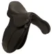 Leder Sattel JUMP DOUP Springsattel Springen + Kopfeisen Kindersattel Jugendsattel Ponysattel Braun 14 /15 Zoll doubliertes Leder