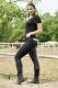 Reithose Daysi Schwarz / Grau Schlupf + Glitzer 36 38 40 42 44 46 48 Vollgrip Reiterhose Grip Baumwolle