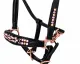 Lederhalfter German Rose Schwarz Rosegold VB WB X Full Ros� Leder Halfter Glitzerhalfter Pastell