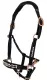Lederhalfter German Rose Schwarz Rosegold VB WB X Full Ros� Leder Halfter Glitzerhalfter Pastell