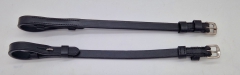 1 Paar Backenstücke Hakenverschluss ( innenliegende Zaumhäken)  Schwarz VB/WB 2 Stück Backenstück Leder