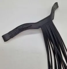 Stirnband Jorge spanisch Stirnriemen Schwarz Fransen Frotalera VB WB X Full Leder Fransenstirnband V Frmig