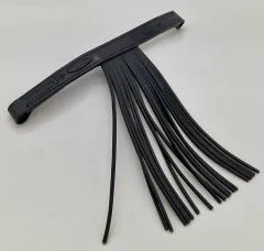 Stirnband PAOLO spanisch Stirnriemen Schwarz Fransen Frotalera Pony VB WB Leder Fransenstirnband gerade