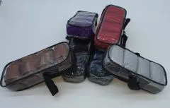 Set 4 Stck Bandagen Sunny Glitzer Schwarz / Schwarz Schwarz Silber farb. Royal Blau Lila Rot Braun Minishetty 1 Meter