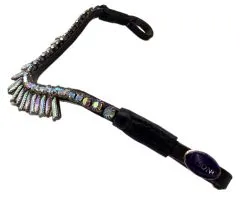 Stirnriemen Diadem Flint PONY VB WB Regenbogenfarben Perlmut geschwungen Stirnband Tysons 37 / 41 cm