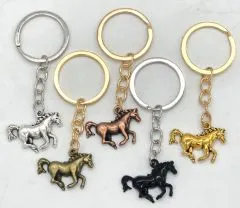 Schlsselanhnger Pferd Galopp Silber, Gold, Bronze Farben , Braun Schwarz Anhnger Glcksbringer