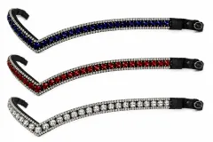 Royal Stirnriemen Kaltblut X Full XX Full Royal Ruby Royal Ice 45 / 55 cm Glitzerstirnband Schnellverschluss-System