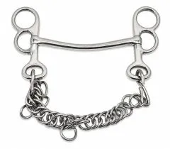 Butterfly Stange Gebiss + Kinnkette 9,5 10,5 11,5 St�rke 10 mm Shetty Minishetty Welsh Edelstahl Pony Stangengebiss