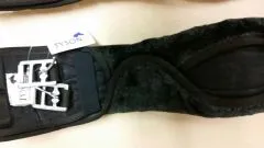 REST RAUS Sattelgurt anatomisch Fell abnehmbar 80 90 cm Schwarz Beige Mink Kunstfell Kurz Gurt Kurzgurt