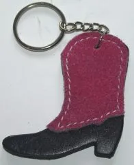 Mini Trense Schlsselanhnger Leder Stiefel o. Sattel Rosa