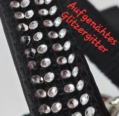 Nylon Halfter Hilly SA Glitzer Minishetty Shetty Glitzerhalfter Nylonhalfter Schwarz Rot Rosa Glitzerhalfter