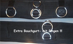 Longier Gurt 16 Ringe f. Doppellonge geeignet Minishetty / Shetty nur 10 cm  Longiergurt Schwarz
