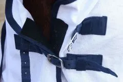 B WARE Ausreitdecke Fliegendecke Mash wei 145 cm ohne Hals mit Sattelausschnitt B- WARE - RCKLUFER Einzelstck