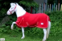 Abschwitzdecke Fleece ROT Knallrot 60 65 70 75 80 85 90 95 100 Decke Fleecedecke Minishetty Minipony Falabella Fohlen