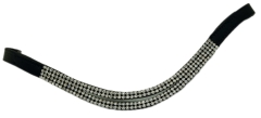 Stirnband Diadem Glitzer Minishetty / Shetty Glitzer Stirnriemen 30 / 32 cm