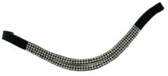 Stirnband Diadem Glitzer Minishetty / Shetty Falabella Glitzer Stirnriemen 30 / 32 cm