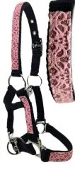 Halfter Fancy MMS MS S Glitzer Rosa Fohlen Fohlenhalfter Glitzerhalfter Kleiner Karabiner