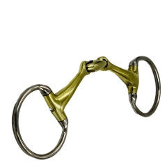 Olivenkopf D Ring Gebiss doppelt gebrochen Argentan 15,5 16,5 17,5 18,5 cm GLITZER !