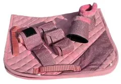 SET Sun Schabracke Hufglocken Bandagen Glitzer Minishetty Shetty Welsh Glitzerset