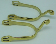 Sporen Gold Farben Rdchen oder Dorn Schwanenhals ergonomische Form Rdchensporen