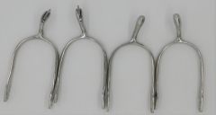 Sporen Silber Farben Rädchen oder Dorn Schwanenhals ergonomische Form