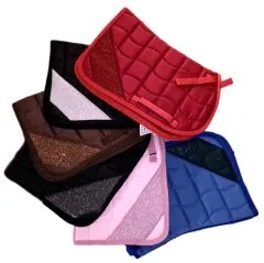 Sunny Schabracke Glitzer Rosa Braun Schwarz Weiss Rot Royal Blau Minishetty Shetty Baumwolle